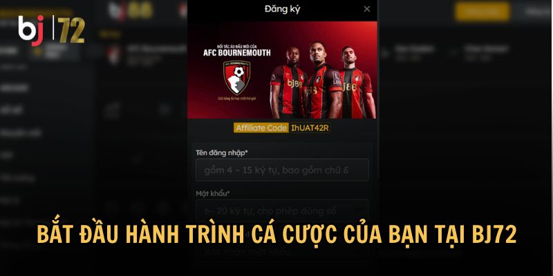 BJ72 cung cấp các bước hướng dẫn tham gia dễ dàng